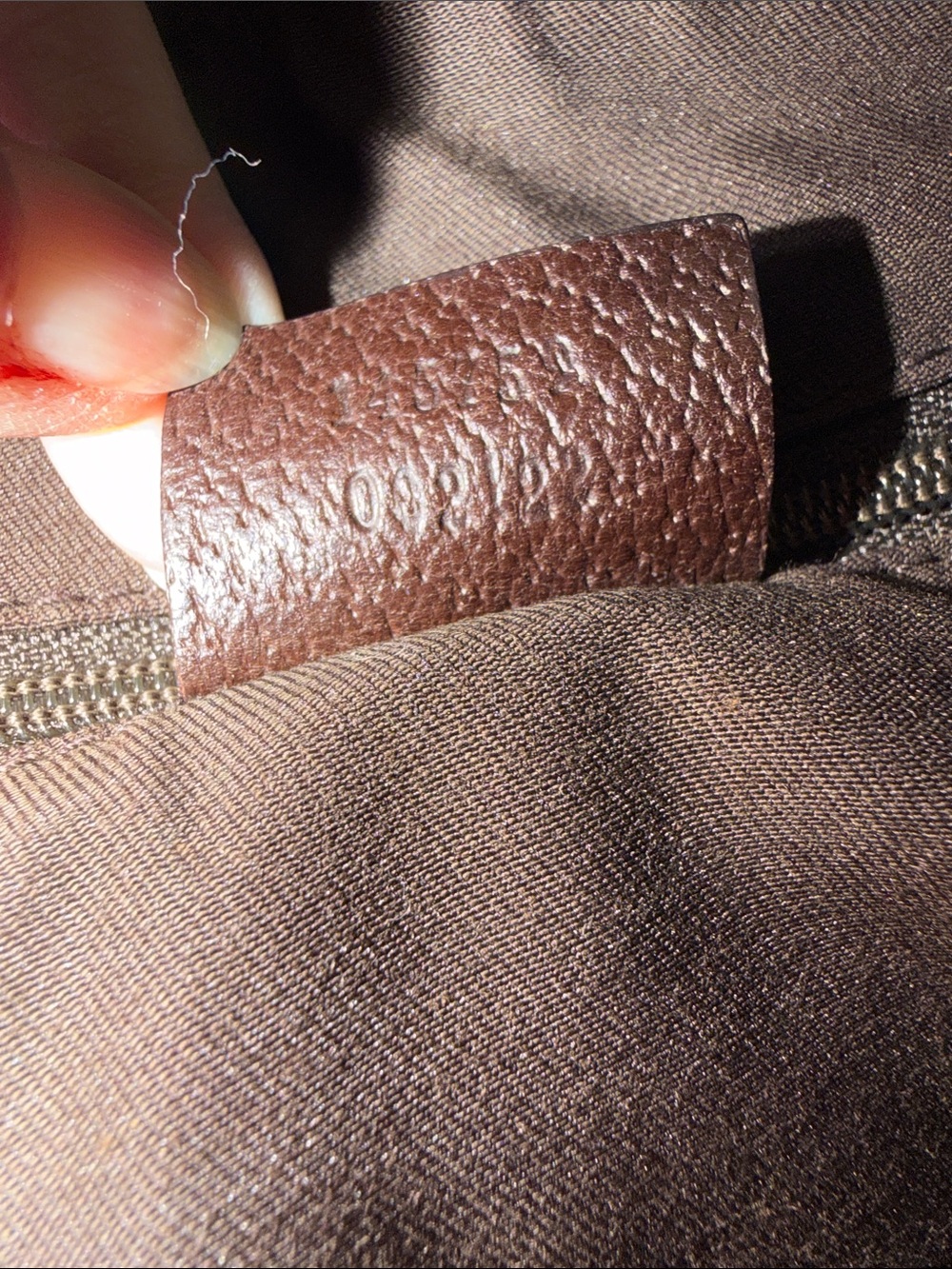 Gucci Beige GG Canvas Tote with Green and Red Striped Handles - Picture 12 of 12